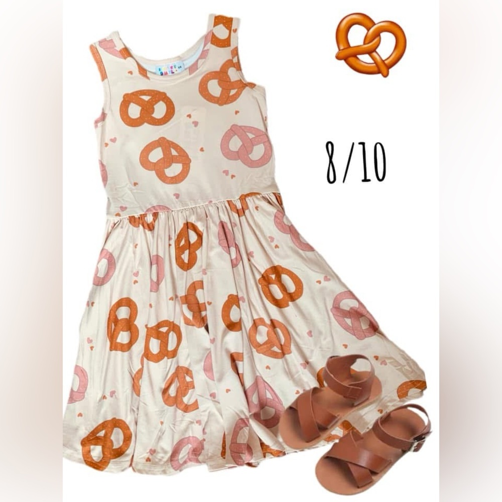 DotDotSmile Pretzel Print Sleeveless Dress